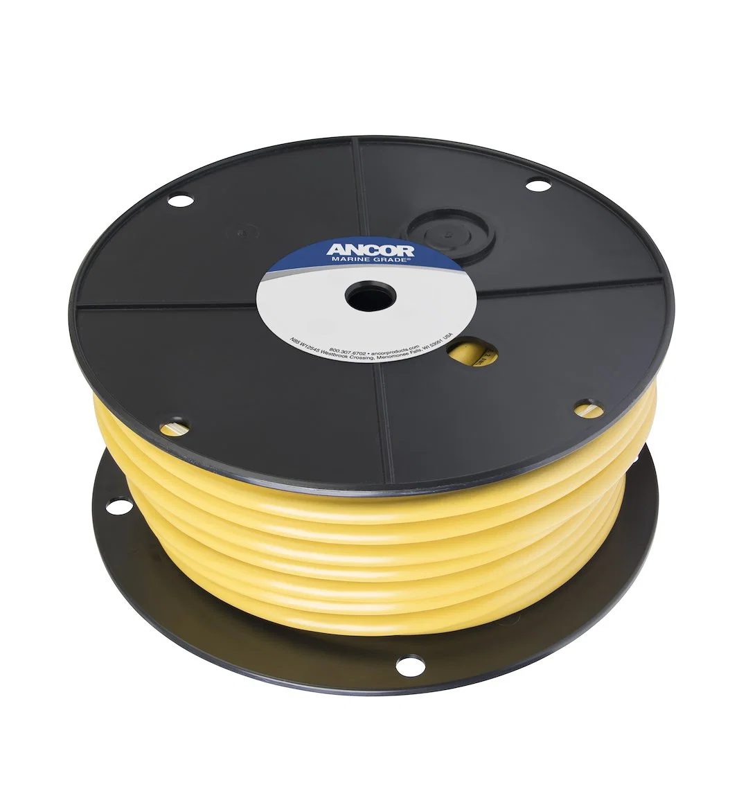114905 – ANCOR Battery Cable, Without Terminal Yellow Negative Tinned Copper Conductor/ PVC Insulation 50 Foot Spool ...